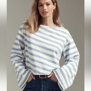 NWT - Boatneck Bell-Sleeve Knit Top